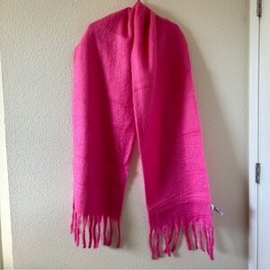 Gap Wool Blend Cozy Winter Snow Barbie Snow Large Scarf Pink Women’s One Size